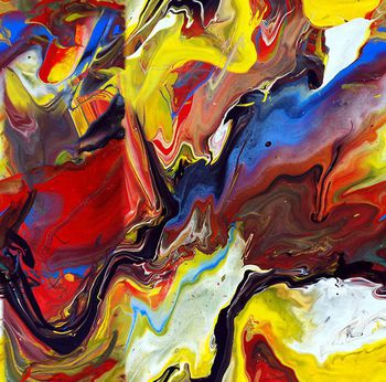 抽象艺术印花华亿平台图片