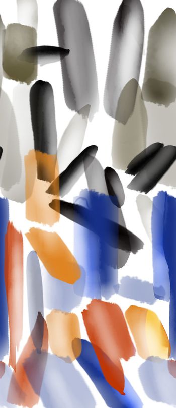 453737-手绘水彩撞色定位组合