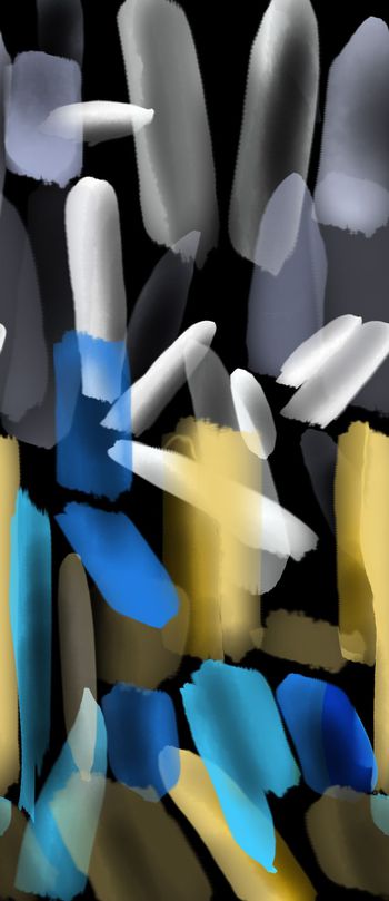 453739-手绘水彩撞色定位组合