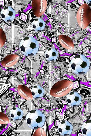 橄榄球印花华亿平台图片