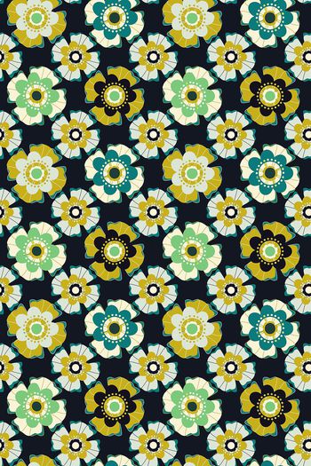 风格化花卉印花华亿平台图片