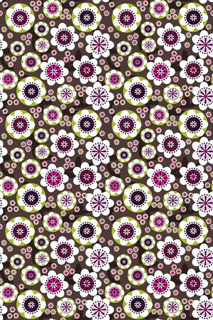 风格化花卉印花华亿平台图片