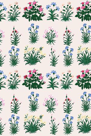 风格化花卉印花华亿平台图片