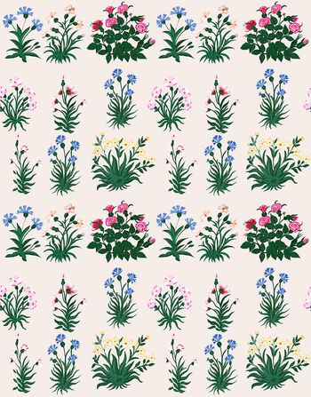 风格化花卉印花华亿平台图片