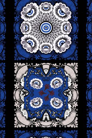 风格化花卉印花华亿平台图片