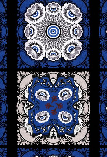 风格化花卉印花华亿平台图片