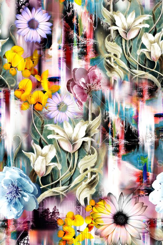 抽象印花华亿平台图片