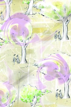 田园风格印花华亿平台图片