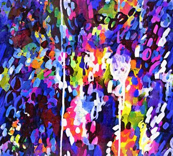 抽象印花华亿平台图片