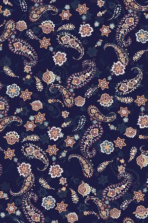 大牌腰果花印花华亿平台图片