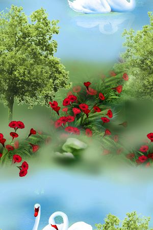 清新印花华亿平台图片