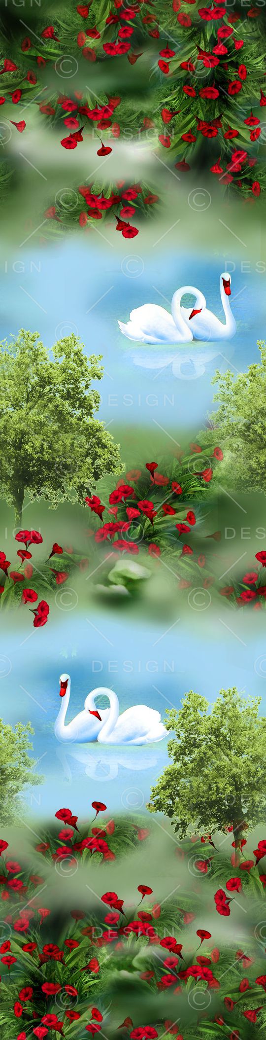 清新印花华亿平台图片