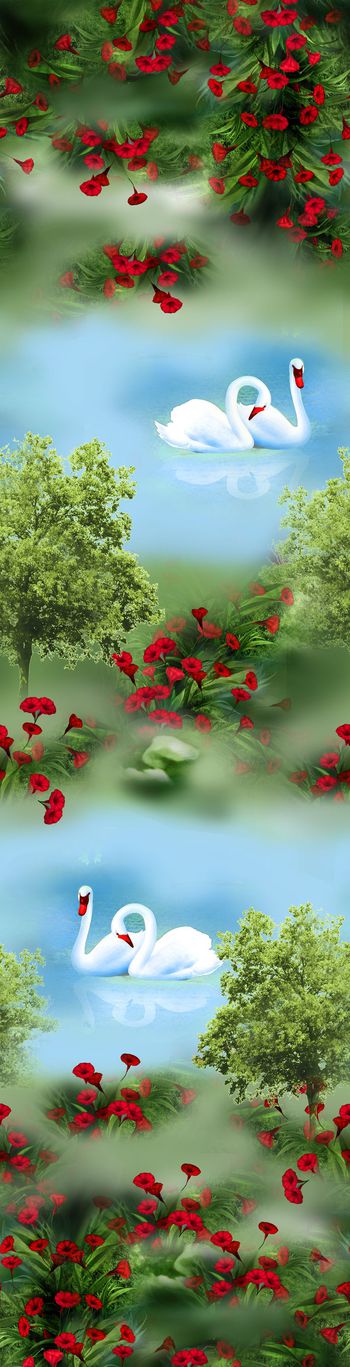 清新印花华亿平台图片