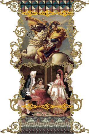 潮流时尚印花华亿平台图片