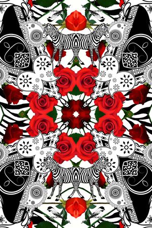 手绘印花华亿平台图片