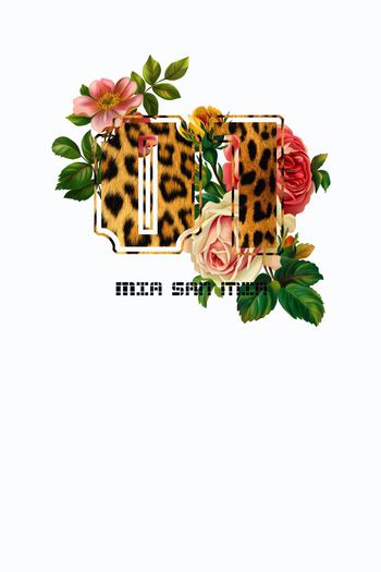 454321-	时尚潮流花卉豹纹数字01卫衣T恤