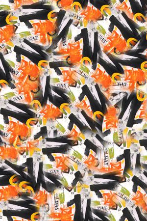 水墨印花华亿平台图片