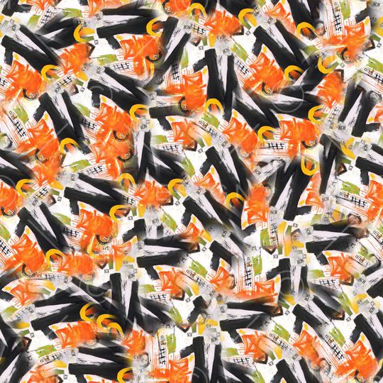 水墨印花华亿平台图片