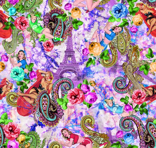 埃菲尔铁塔印花华亿平台图片