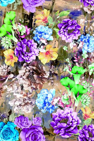 抽象底纹印花华亿平台图片