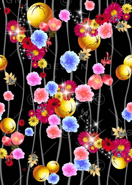 抽象印花华亿平台图片