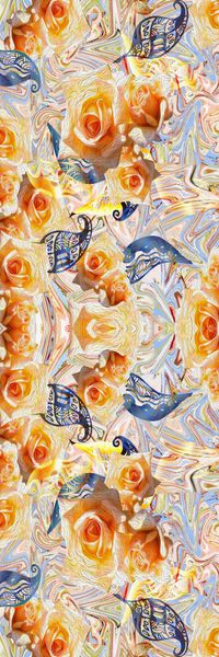 时尚花卉印花华亿平台图片