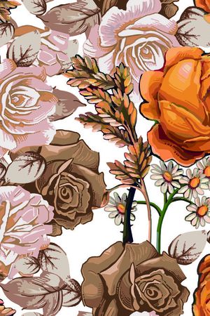 橙色印花华亿平台图片