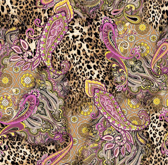 豹纹印花华亿平台图片