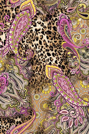 豹纹印花华亿平台图片