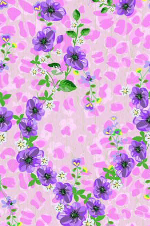 田园风格印花华亿平台图片