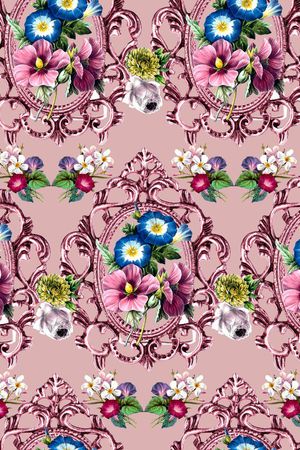 欧式印花华亿平台图片