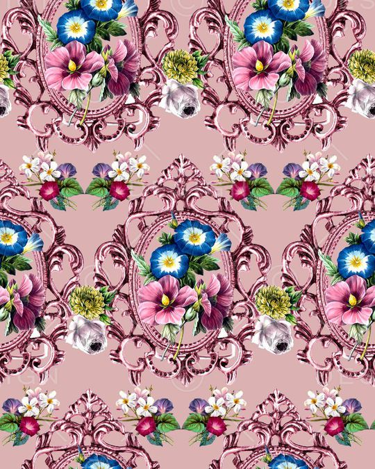 欧式印花华亿平台图片