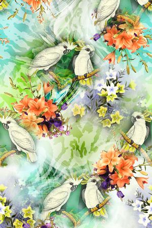 时尚 优雅印花华亿平台图片