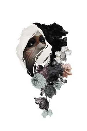 抽象印花华亿平台图片