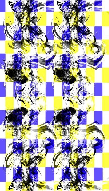 454733-1506 WL345 简洁清新格子