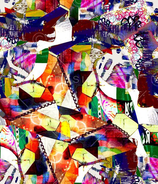 抽象印花华亿平台图片