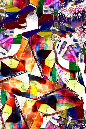 抽象印花华亿平台图片