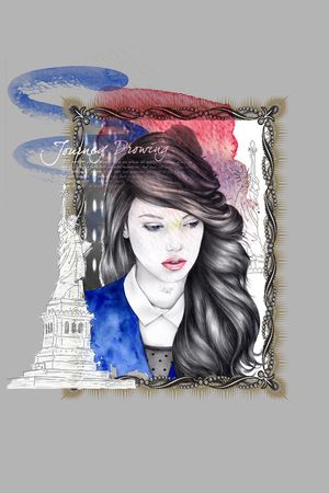 潮流时尚印花华亿平台图片