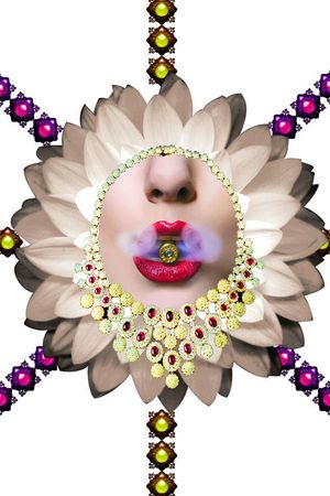 MAX-珠宝花卉印花华亿平台图片