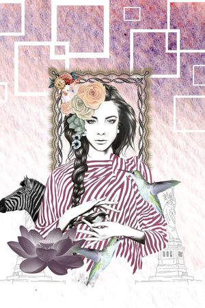 潮流时尚印花华亿平台图片