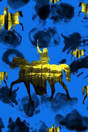 剪影印花华亿平台图片