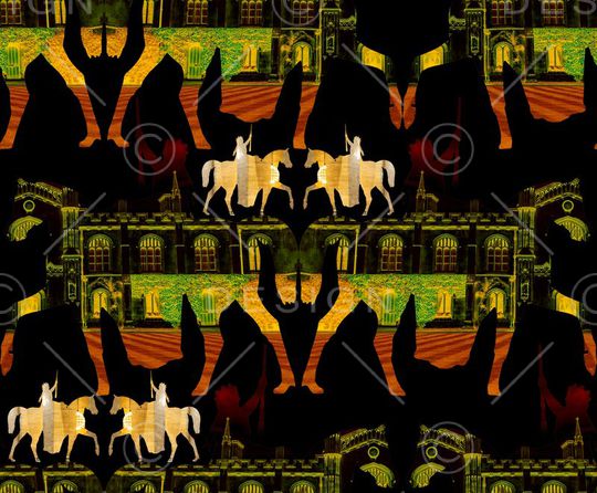 剪影印花华亿平台图片