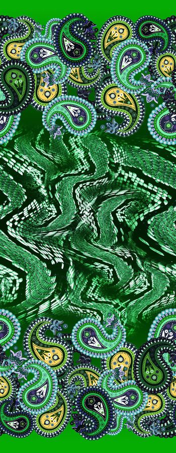 454909-蛇纹 佩斯利组合 创意渐变 长巾系