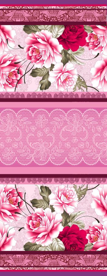 454955- 花卉蕾丝长巾