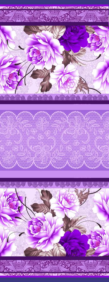 454957- 花卉蕾丝长巾华亿平台 