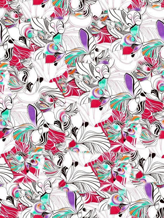 几何印花华亿平台图片