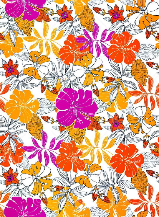 清新印花华亿平台图片