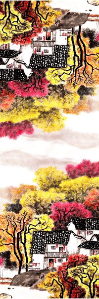 中国风印花华亿平台图片