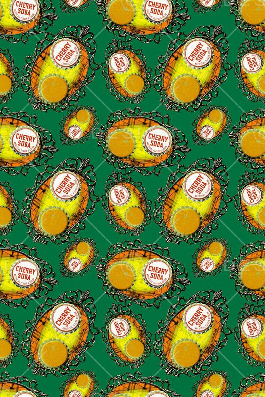 小清新时尚印花华亿平台图片