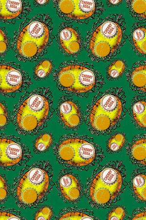 小清新时尚印花华亿平台图片